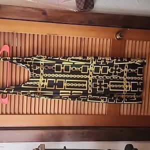 Black and yellow dress